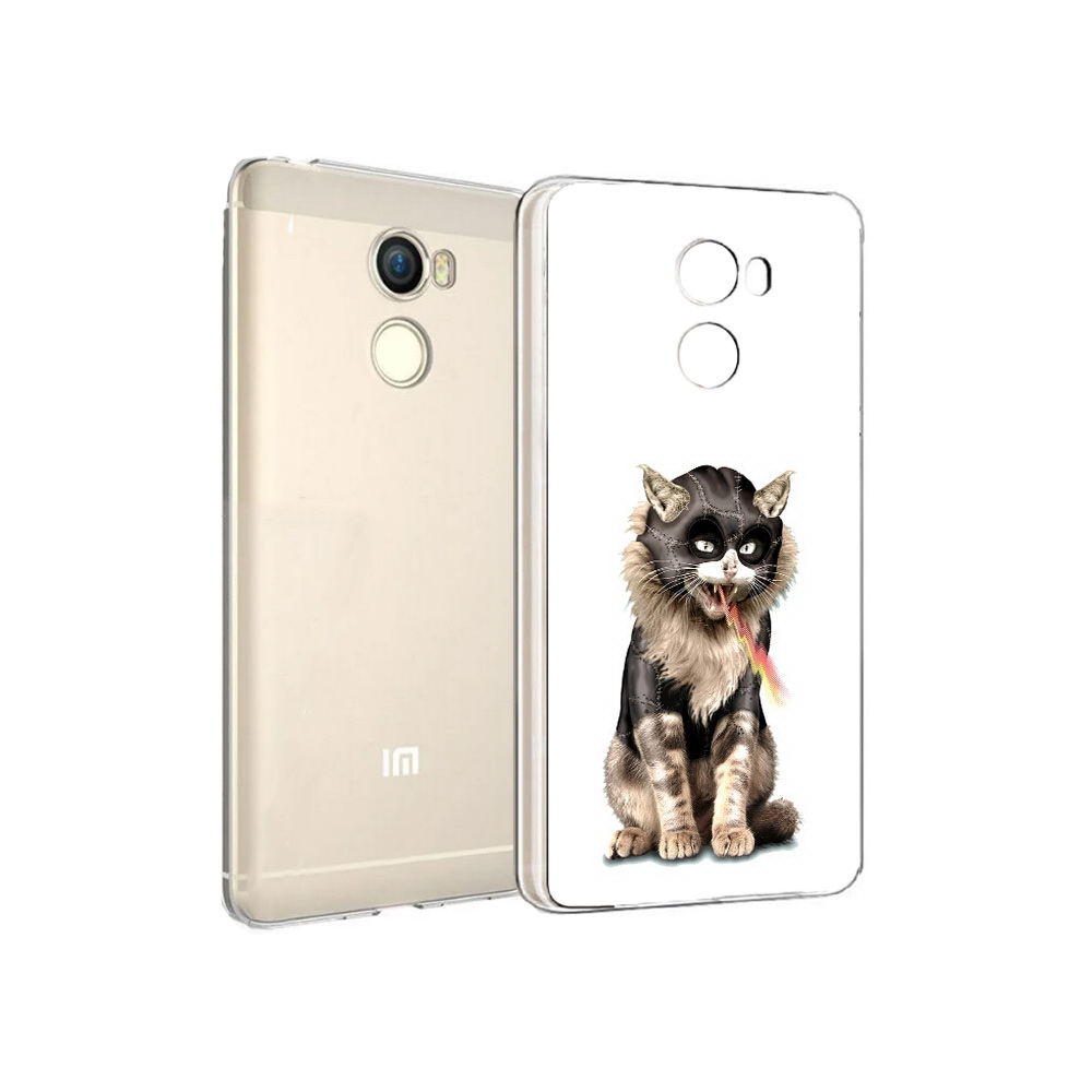 

Чехол MyPads Tocco для Xiaomi Redmi 4 дьяволский кот (PT47306.287.341), Прозрачный, Tocco