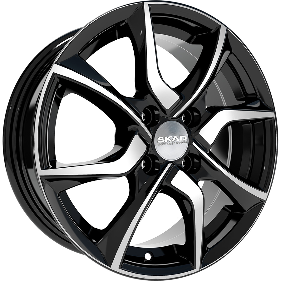 

Колесный диск SKAD Тулон 6xR15 4x100 ET46 DIA54.1 литой алмаз черный, Тулон
