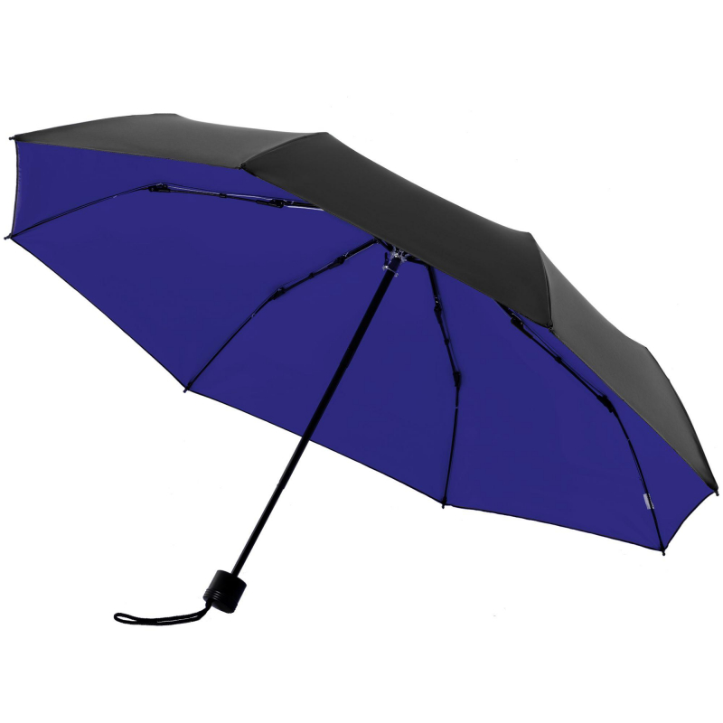

Зонт складной с защитой от УФ-лучей Sunbrella, ярко-синий с черным, 10993.44, с защитой от УФ-лучей Sunbrella