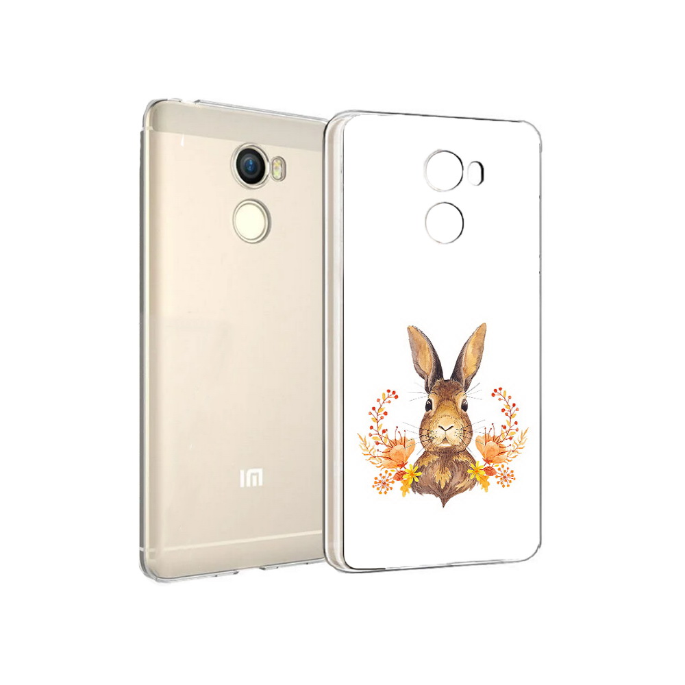 

Чехол MyPads Tocco для Xiaomi Redmi 4 зайка в цветах (PT47306.287.349), Прозрачный, Tocco