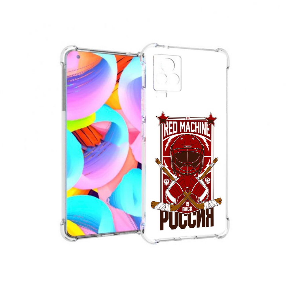 

Чехол MyPads Tocco для Vivo IQOO 7 хоккей россия, Прозрачный, Tocco
