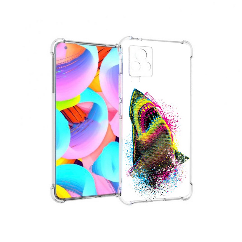 

Чехол MyPads Tocco для Vivo IQOO 7 челюсти-2, Прозрачный, Tocco
