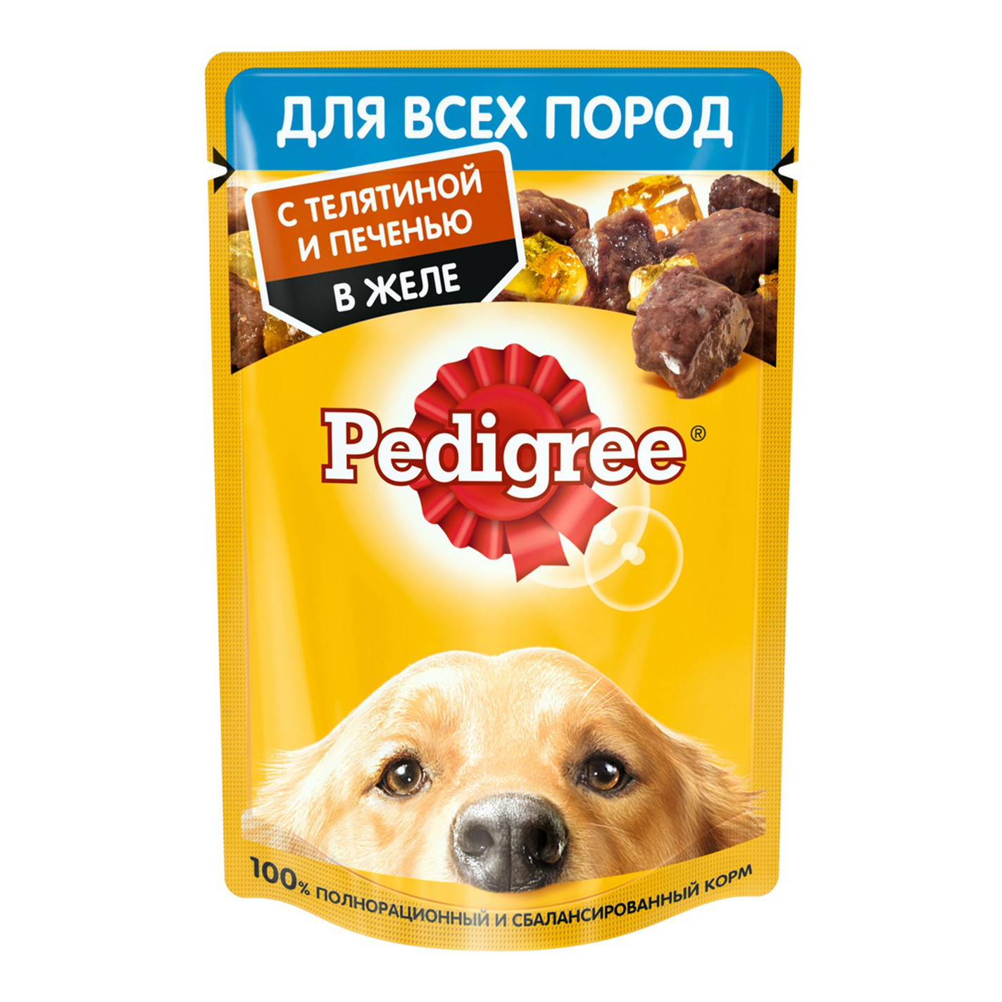 

Влажный корм для собак Pedigree печень и телятина 85 г