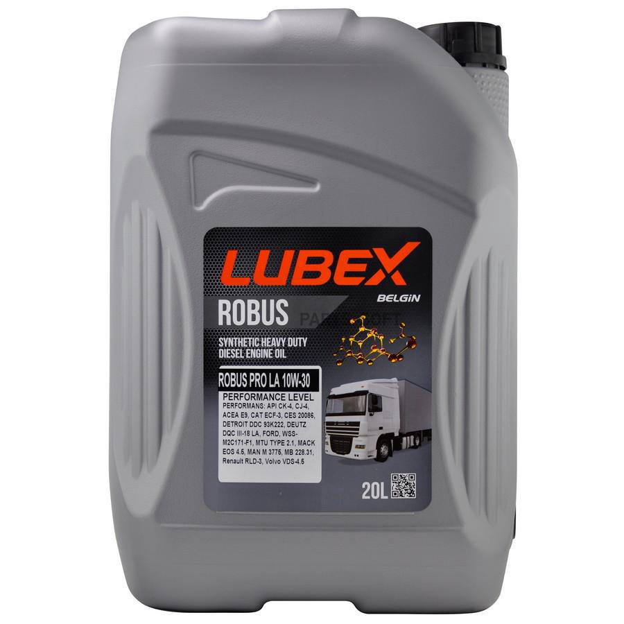 

Моторное масло LUBEX синтетическое ROBUS PRO LA 10W30 API CK-4/CJ-4 ACEA E9 20л