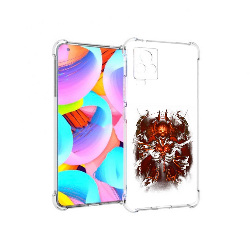 

Чехол MyPads Tocco для Vivo IQOO 7 яркий демон, Прозрачный, Tocco