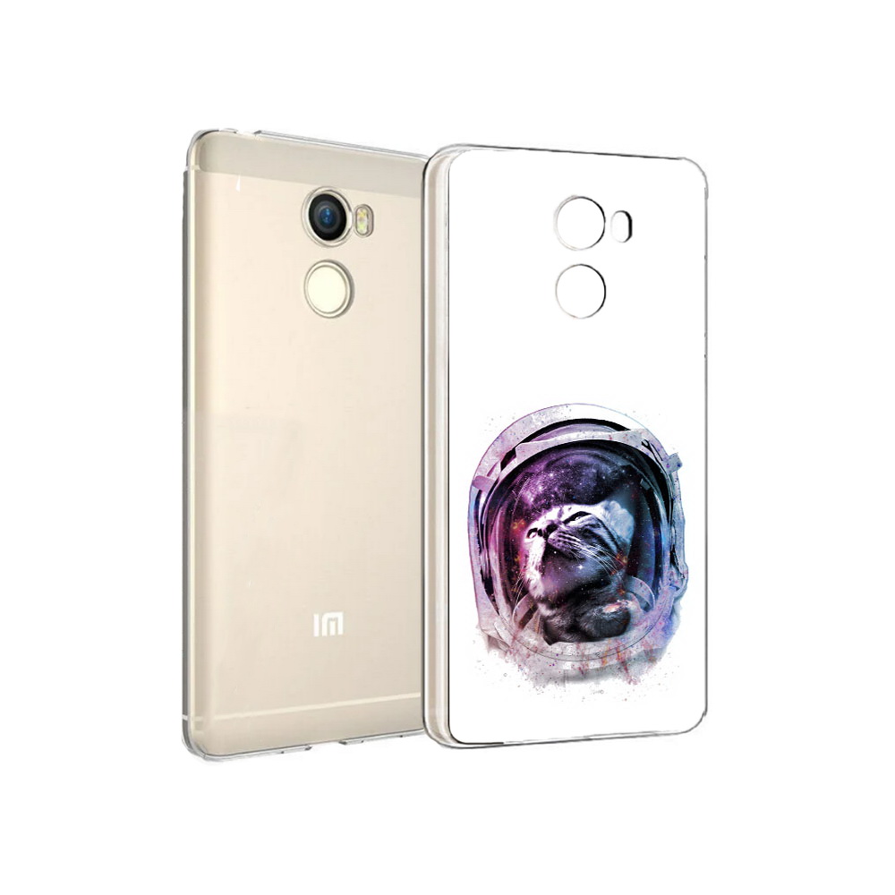 

Чехол MyPads Tocco для Xiaomi Redmi 4 кот в шлеме (PT47306.287.396), Прозрачный, Tocco