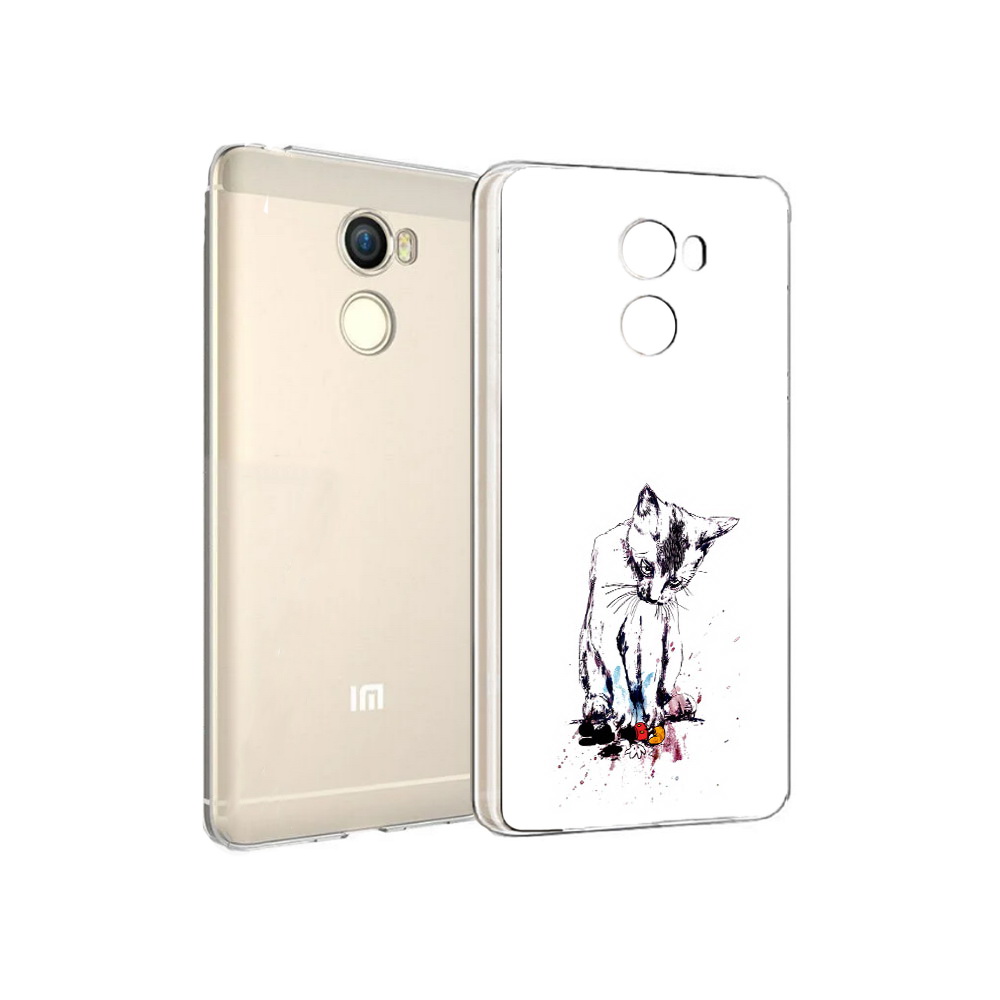 

Чехол MyPads Tocco для Xiaomi Redmi 4 кот и микки (PT47306.287.399), Прозрачный, Tocco