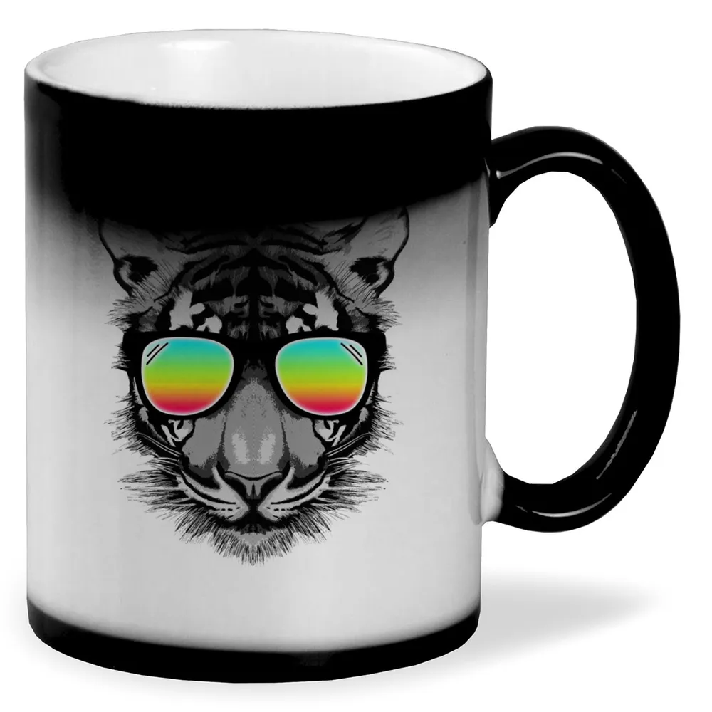 

Кружка CoolPodarok Тигр в радужных очках