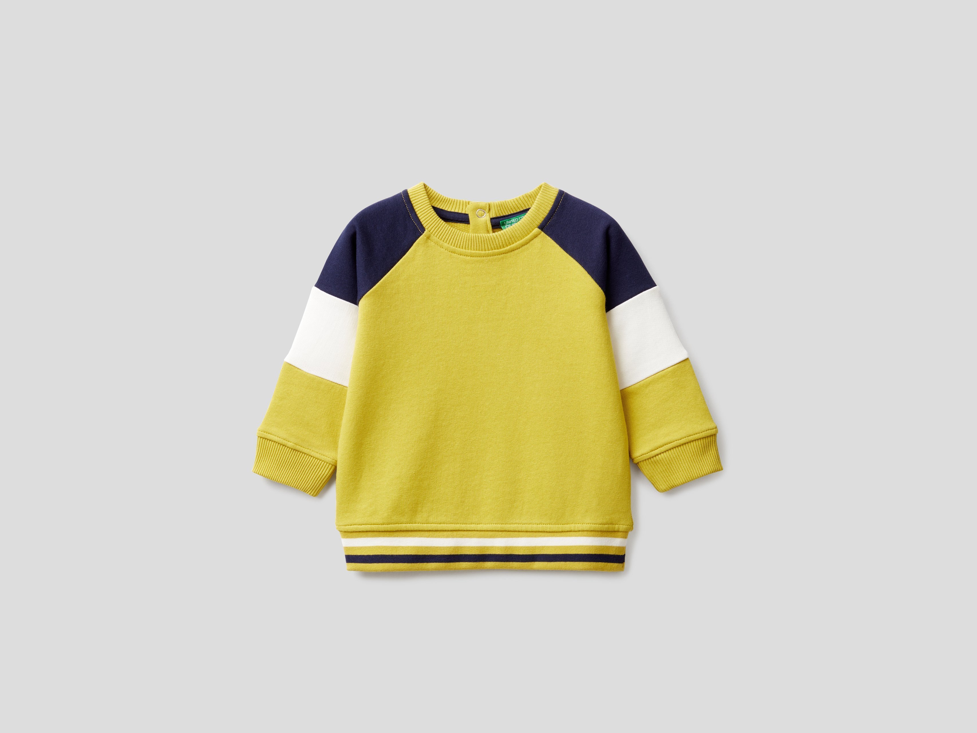 

Свитшот для мальчиков Benetton цв. желтый р.98, 21A_3J68C15DS