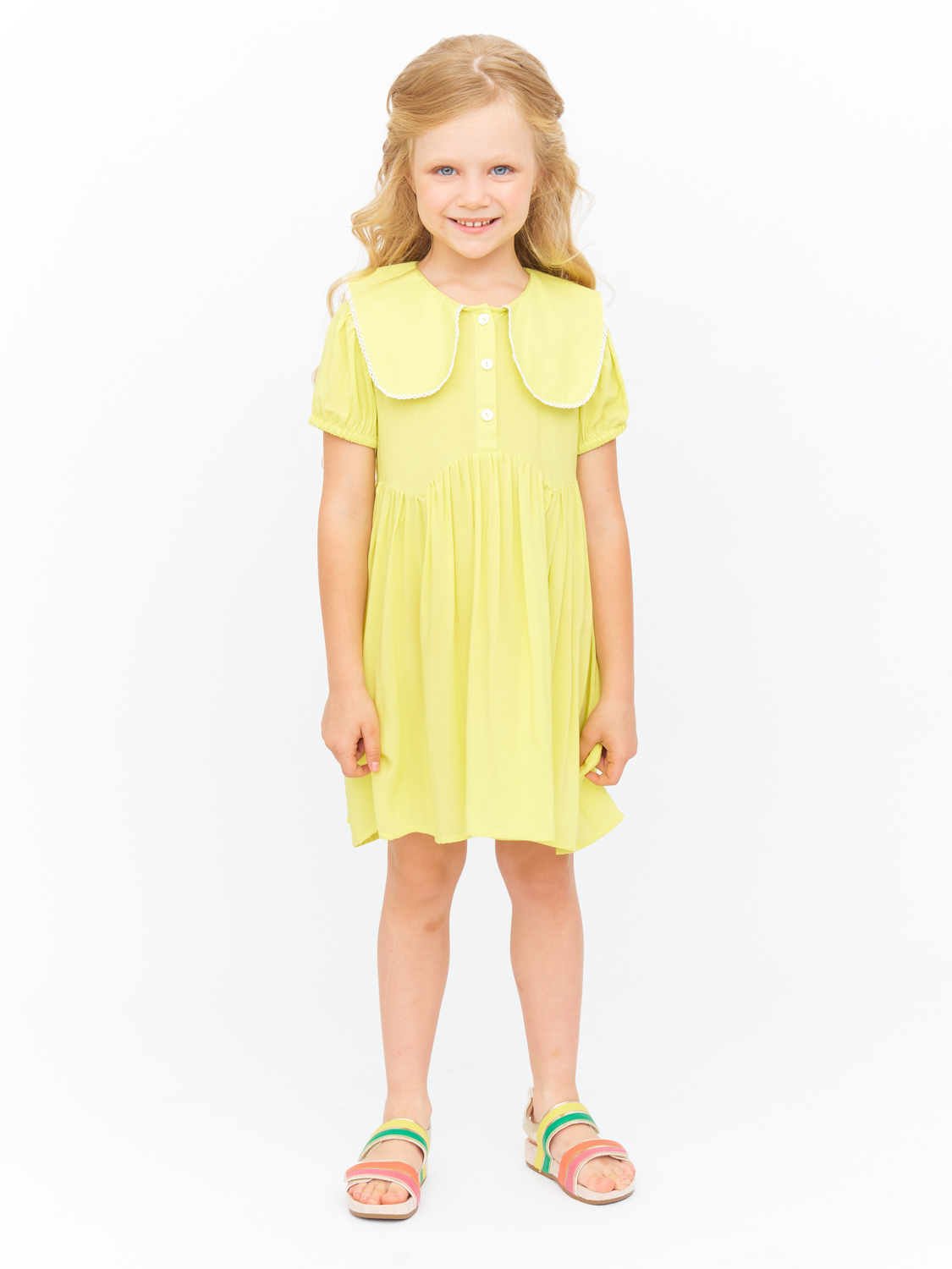 Платье детское Prime Baby PPP05504, желтый, 110