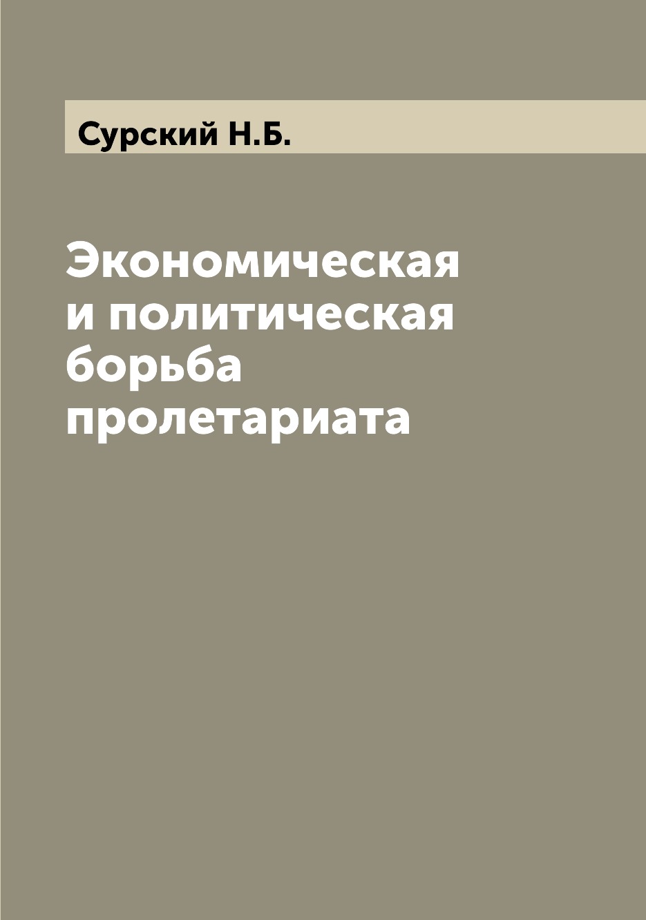 

Книга Экономическая и политическая борьба пролетариата