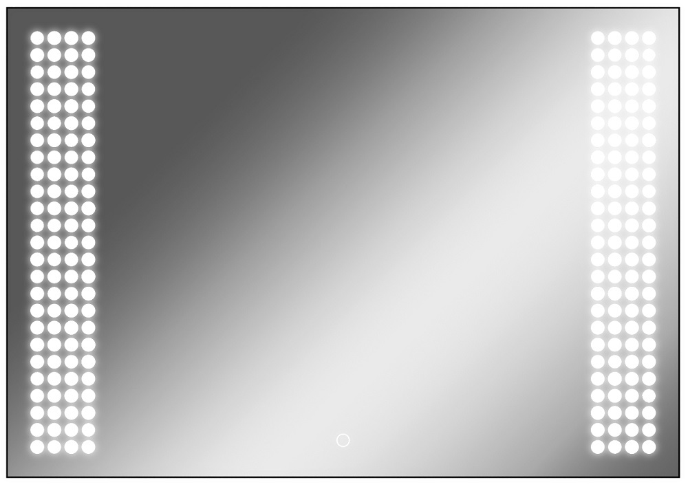 Зеркало Sansa Cosmo 100 black с подсветкой люстра потолочная со светодиодной подсветкой citilux cl158132 самба