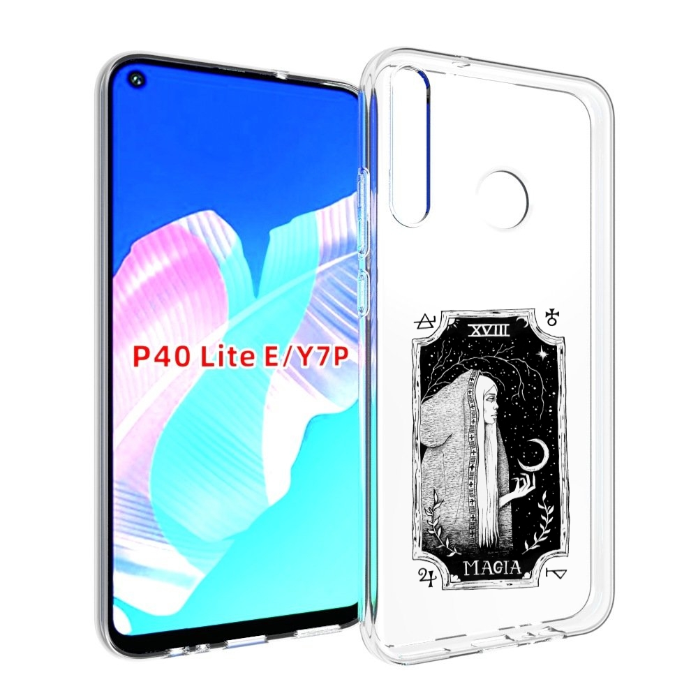 

Чехол бампер MyPads лунная магия для Huawei P40 Lite E., Прозрачный, Tocco