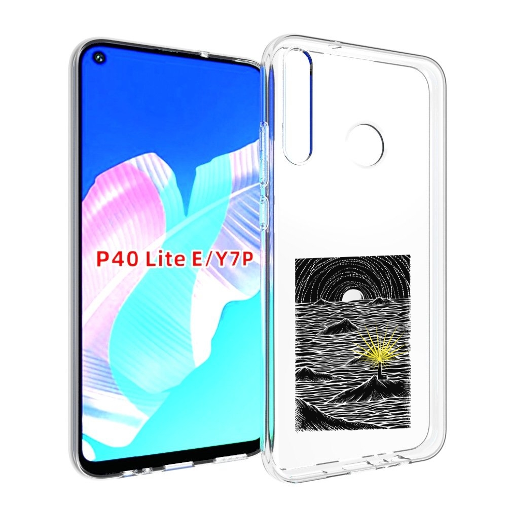 

Чехол бампер MyPads маяк в черно белом море для Huawei P40 Lite, Прозрачный, Tocco