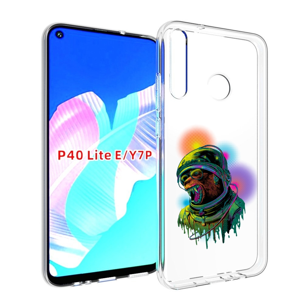 

Чехол бампер MyPads медведь космонавт для Huawei P40 Lite E., Прозрачный, Tocco