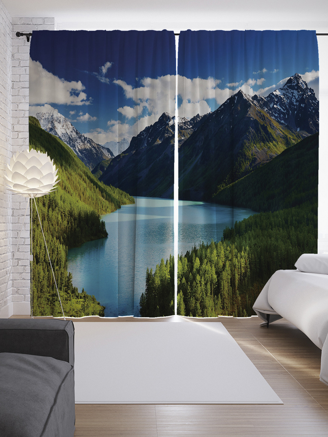 

Шторы JoyArty с фотопечатью "Чарующий пейзаж" из сатена, 290х265 см, Чарующий пейзаж