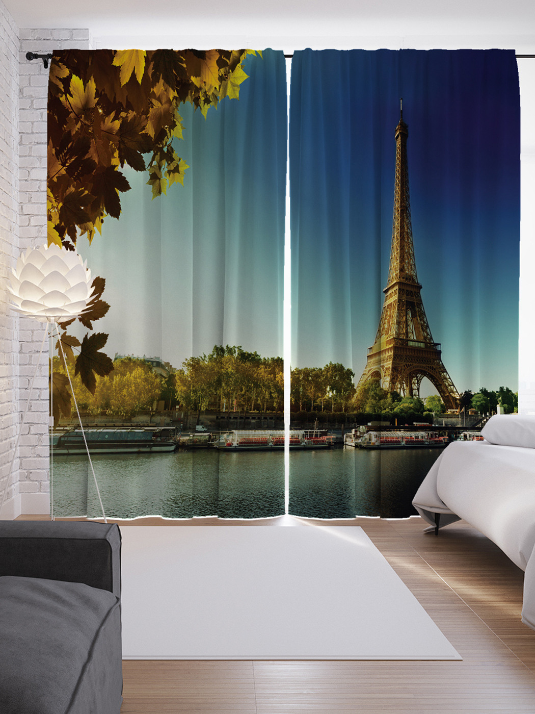 

Шторы JoyArty с фотопечатью "Свежий парижский воздух" из сатена, 290х265 см, Свежий парижский воздух