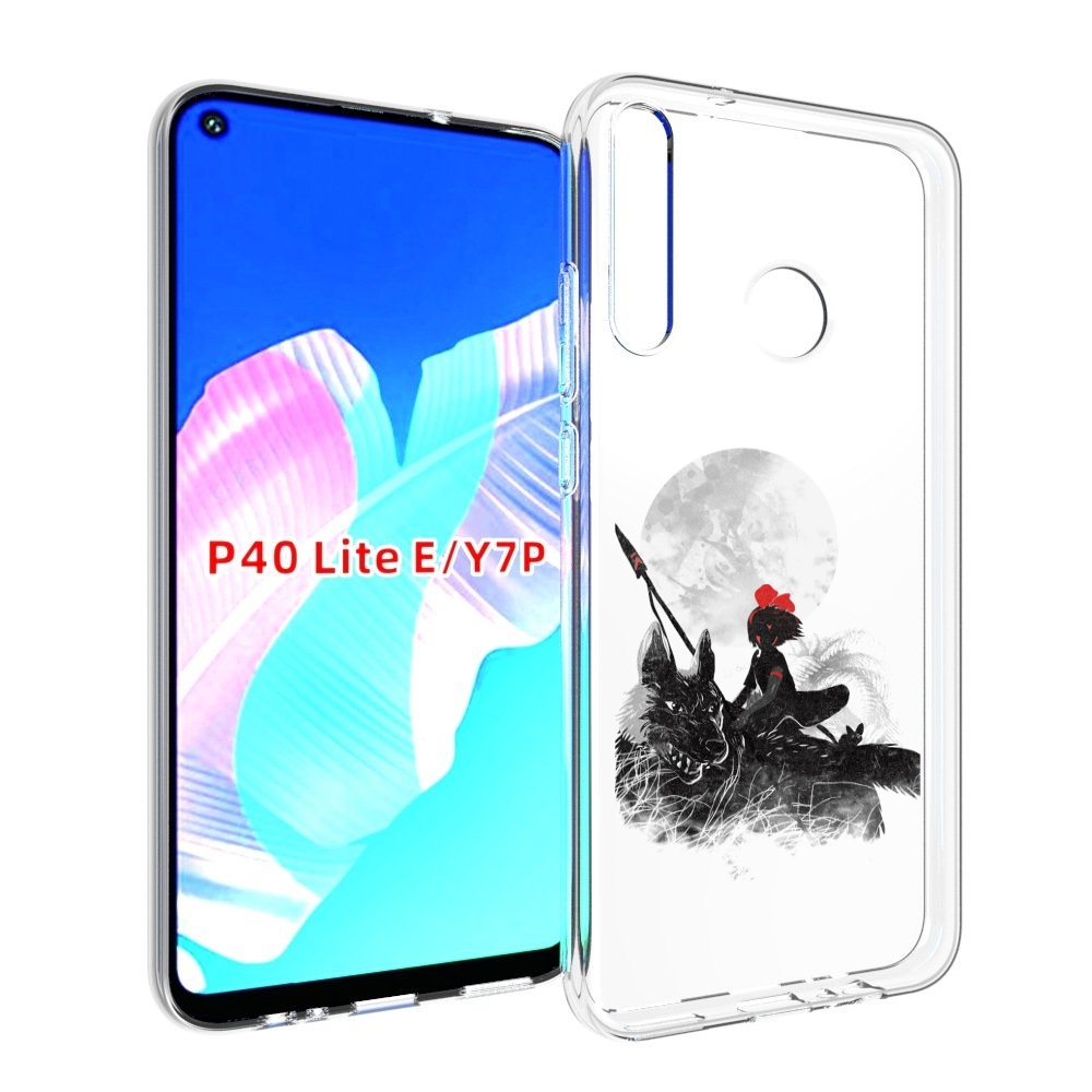 

Чехол бампер MyPads мононоке для Huawei P40 Lite E., Прозрачный, Tocco