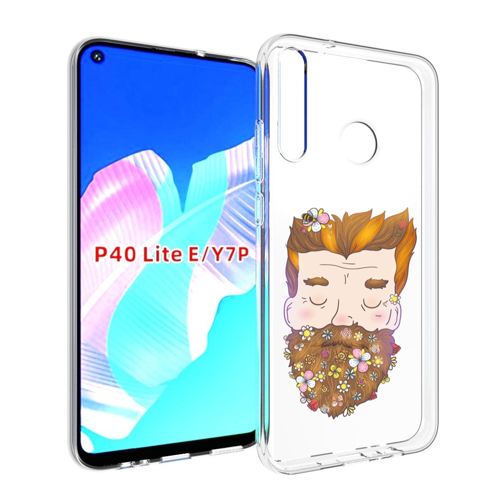 

Чехол бампер MyPads мужчина с цветами в бороде для Huawei P40 Li, Прозрачный, Tocco