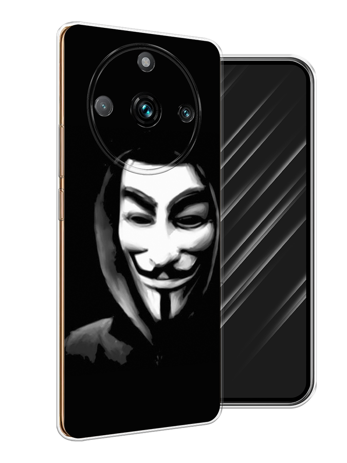 

Чехол Awog на Realme 11 "Анонимус", Черный;серый;белый, 2514150-5
