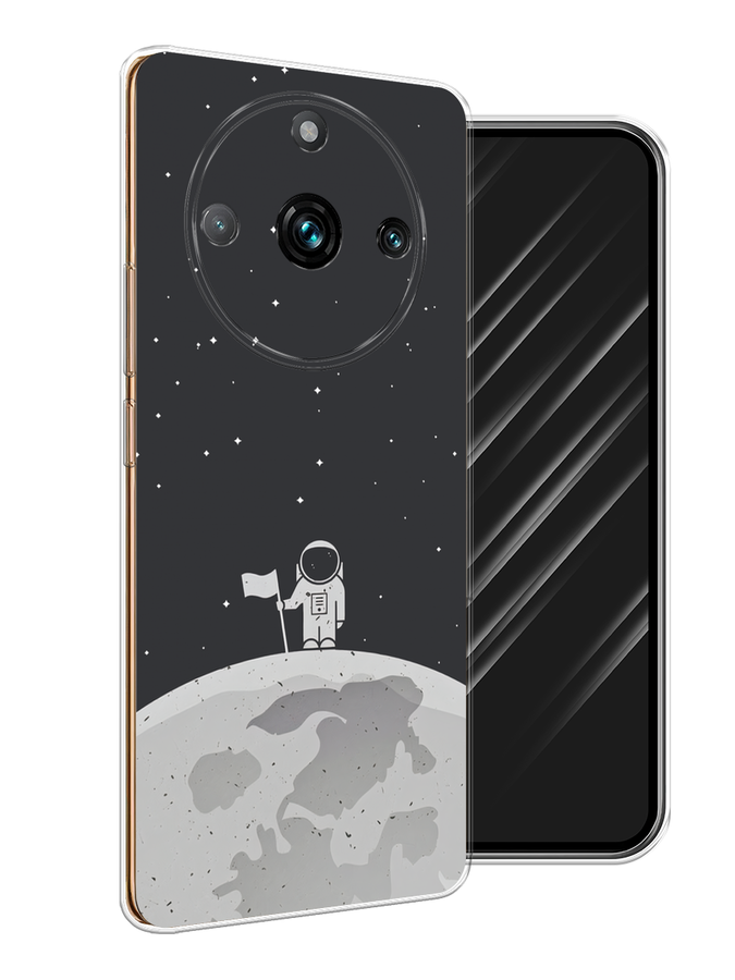 

Чехол Awog на Realme 11 "Первый на Луне", Черный, 2514150-4