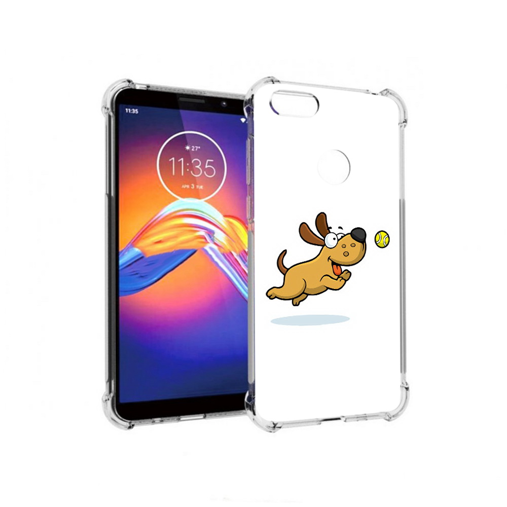 

Чехол MyPads Tocco для Motorola Moto E6 пёсик (PT227058.343.563), Прозрачный, Tocco