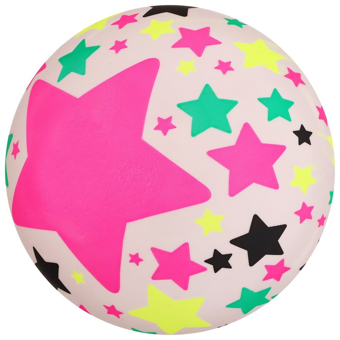 Мяч детский «Звезды» 22 см, 60 г, цвета микс мяч звезды в ассортименте 23см