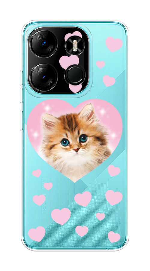 

Чехол на Tecno Spark Go 2023/Pop 7 Pro "Котенок в сердце", 303150-1