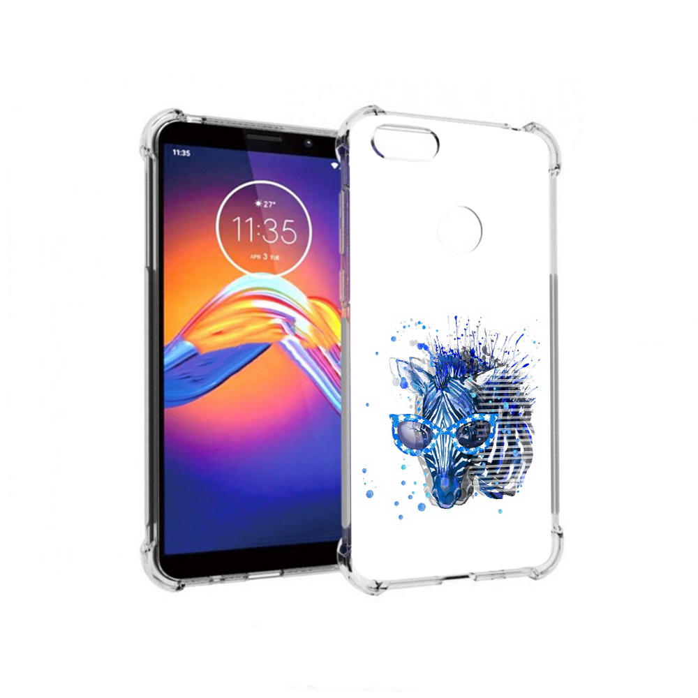 

Чехол MyPads Tocco для Motorola Moto E6 расплывчатая зебра (PT227058.343.577), Прозрачный, Tocco