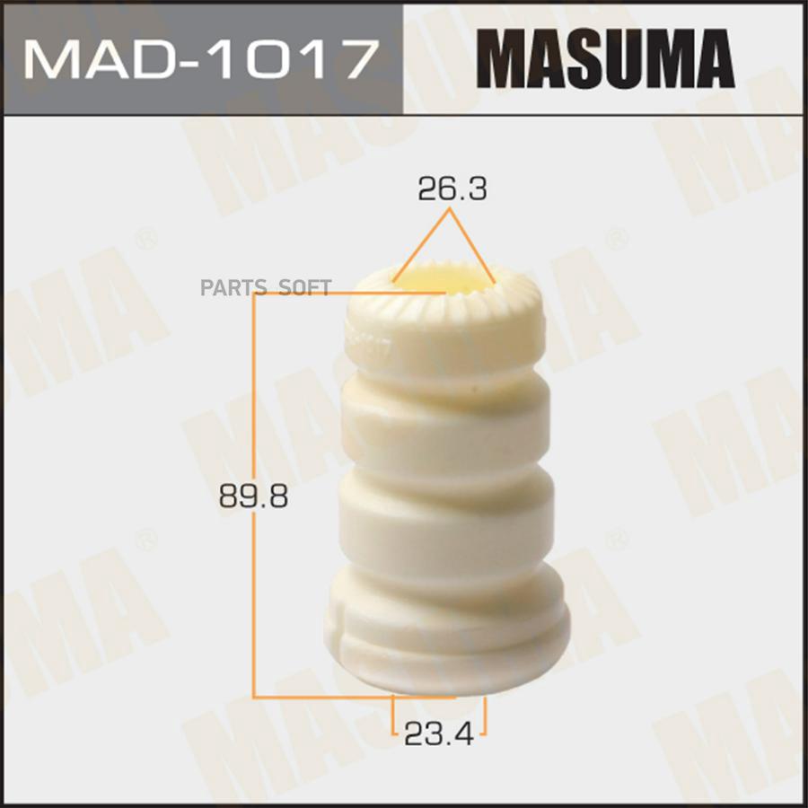 

Отбойник амортизаторов MASUMA, 23.4x26.3x89.8, COROLLA, AURIS / ZZE150L, NDE150L