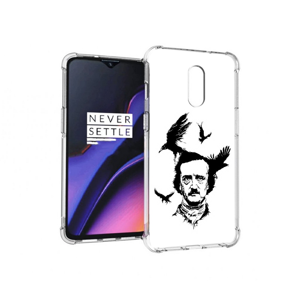 

Чехол MyPads Tocco для OnePlus 7 Эдгар Аллан черно белый (PT227043.140.204), Прозрачный, Tocco