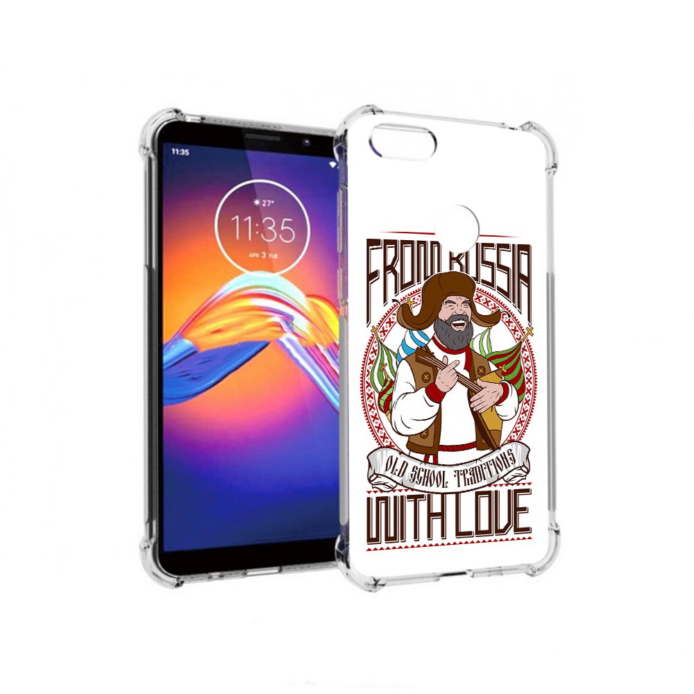 

Чехол MyPads Tocco для Motorola Moto E6 русский мужчина (PT227058.343.590), Прозрачный, Tocco