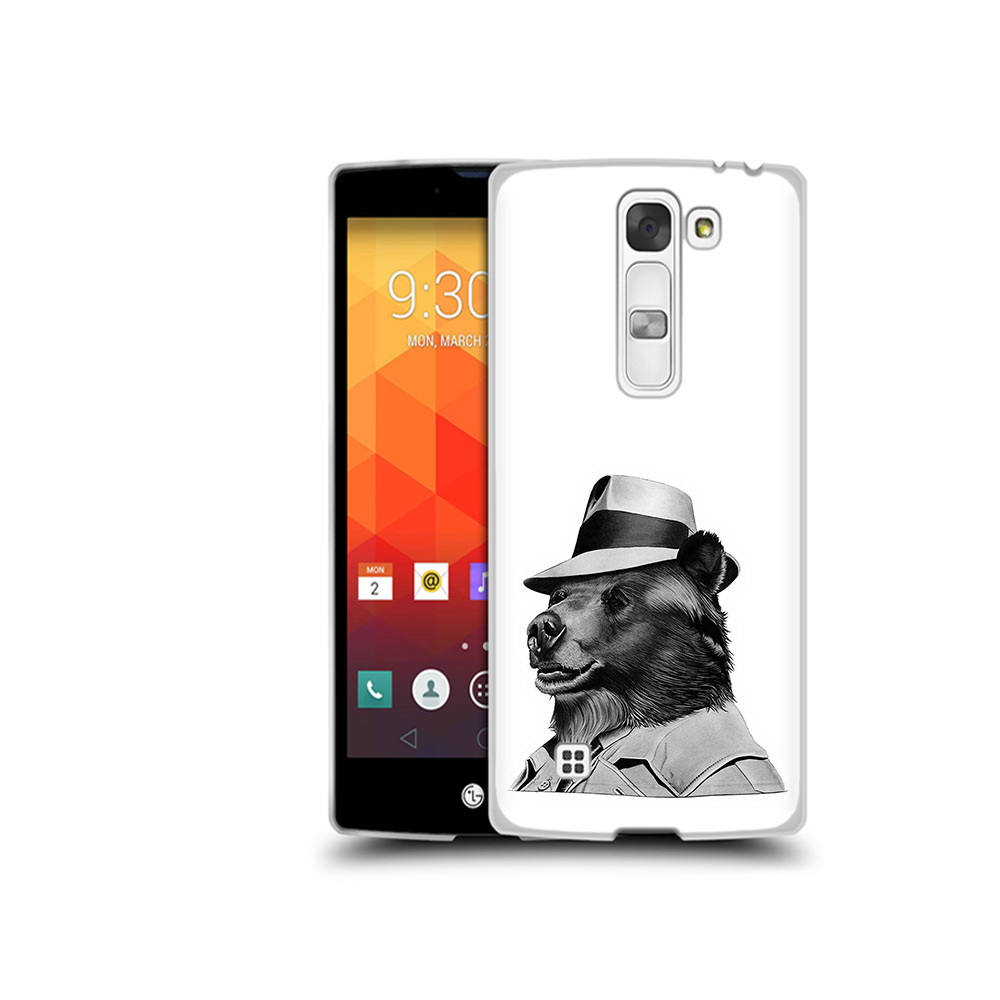 Чехол MyPads Tocco для LG Magna медведь в шляпе (PT13410.79.465)