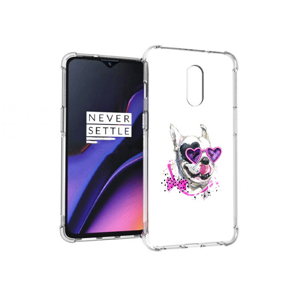 

Чехол MyPads Tocco для OnePlus 7 акварельный пёс (PT227043.140.218), Прозрачный, Tocco