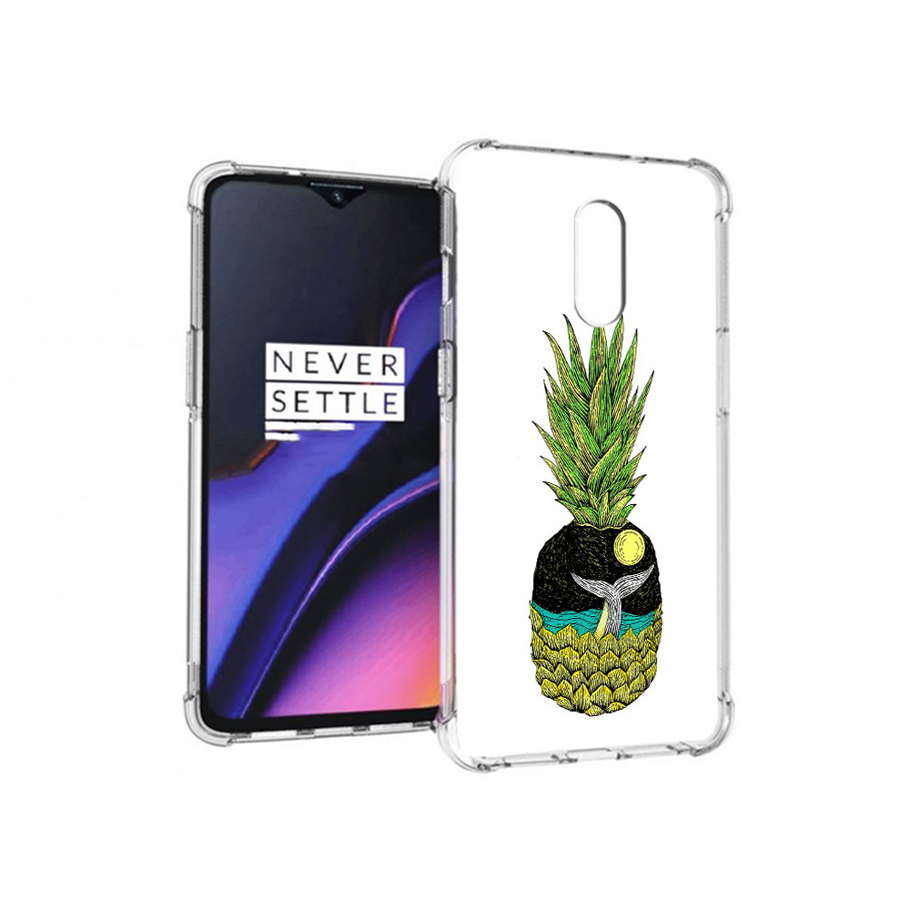 

Чехол MyPads Tocco для OnePlus 7 ананас с китом (PT227043.140.220), Прозрачный, Tocco