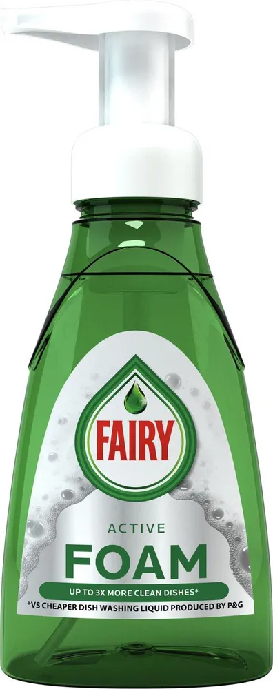 

Средство для мытья посуды Fairy Активная Пена, с дозатором, 350 мл