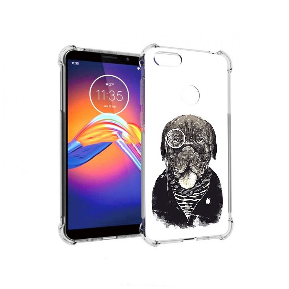 

Чехол MyPads Tocco для Motorola Moto E6 солидный песик (PT227058.343.615), Прозрачный, Tocco