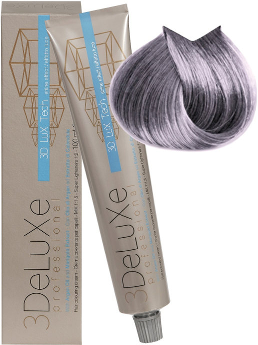 Крем-краска 3Deluxe Professional - 8.12 Светлый блондин пепельно-перламутровый, 100 мл угол универсальный 90гр 100мм дуб сонома светлый