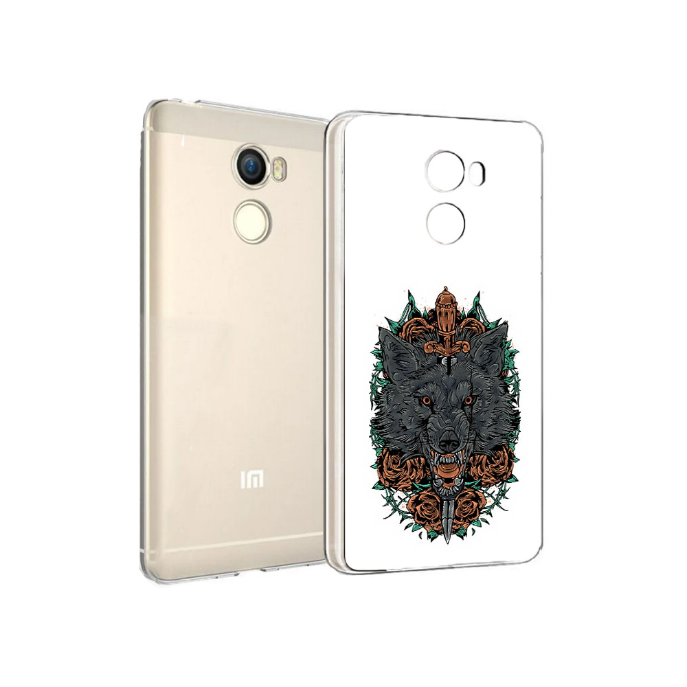 Чехол MyPads Tocco для Xiaomi Redmi 4 красивый злой волк (PT47306.287.409)