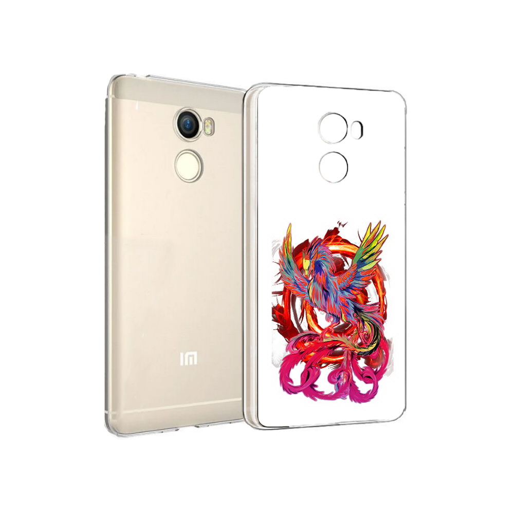 

Чехол MyPads Tocco для Xiaomi Redmi 4 красочный феникс (PT47306.287.414), Прозрачный, Tocco
