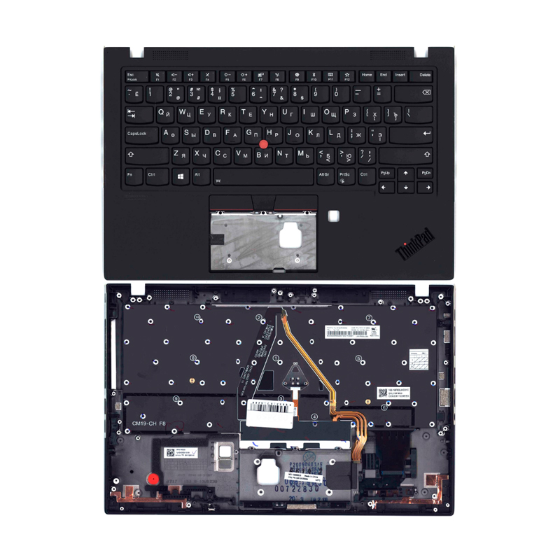 

Клавиатура для ноутбука Lenovo ThinkPad X1 Carbon Gen 7 топкейс v.2