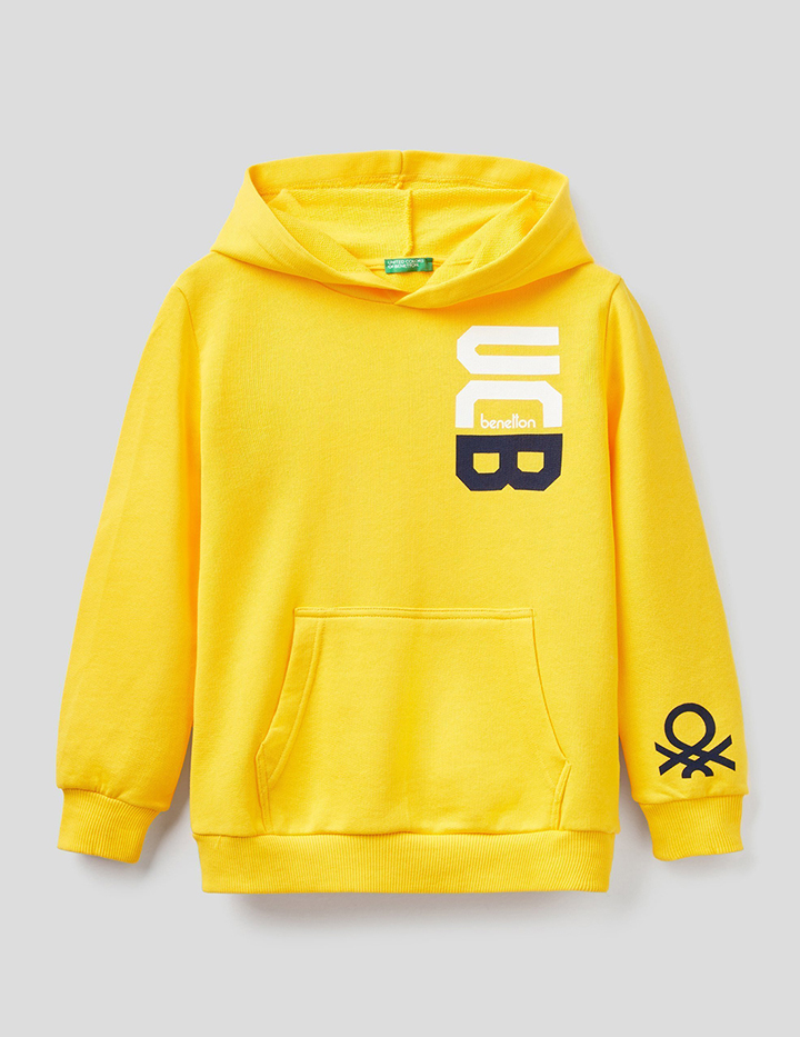 

Толстовка для мальчиков Benetton цв. желтый р.158, 21A_3J68C2285