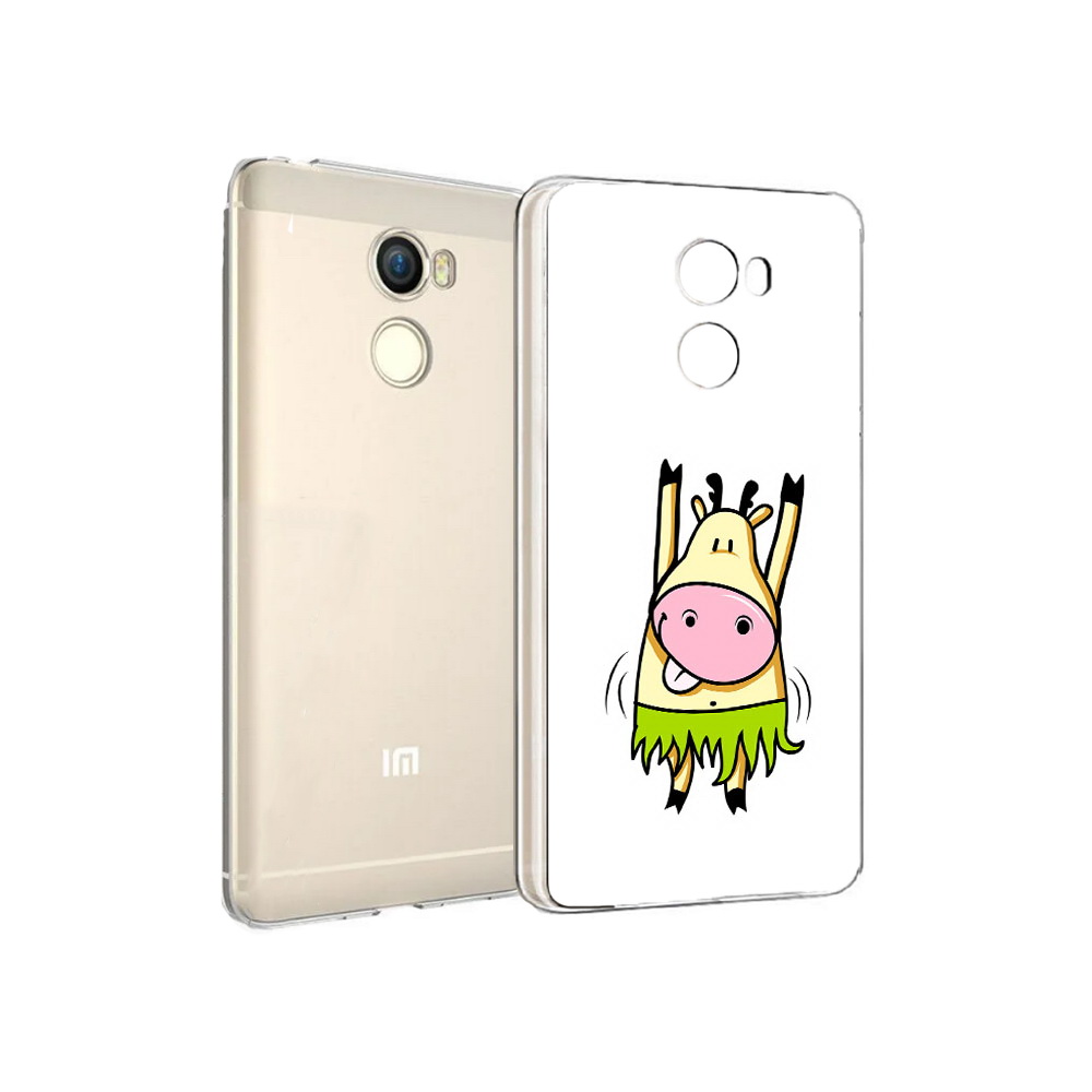 

Чехол MyPads Tocco для Xiaomi Redmi 4 Веселая корова (PT47306.287.42), Прозрачный, Tocco