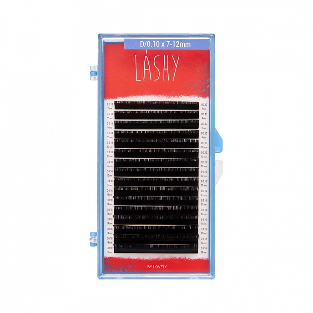 Ресницы на ленте Lashy черные, 16 линий L 0.07 8 mm гирлянда на ленте с 12 карточками для фото