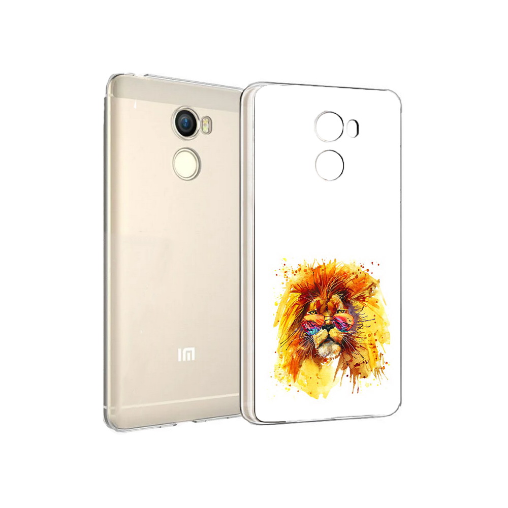 

Чехол MyPads Tocco для Xiaomi Redmi 4 лев в очках (PT47306.287.436), Прозрачный, Tocco