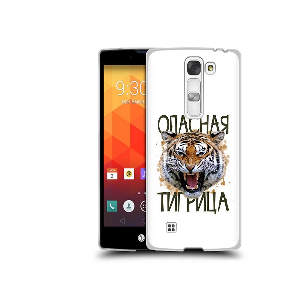 

Чехол MyPads Tocco для LG Magna опасная тигрица (PT13410.79.527), Прозрачный, Tocco