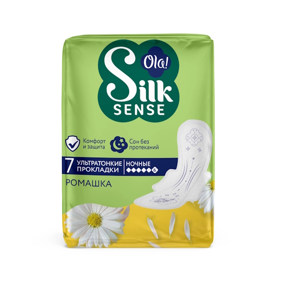 Прокладки гигиенические Ola! Silk Sense Ultra Night 7 шт