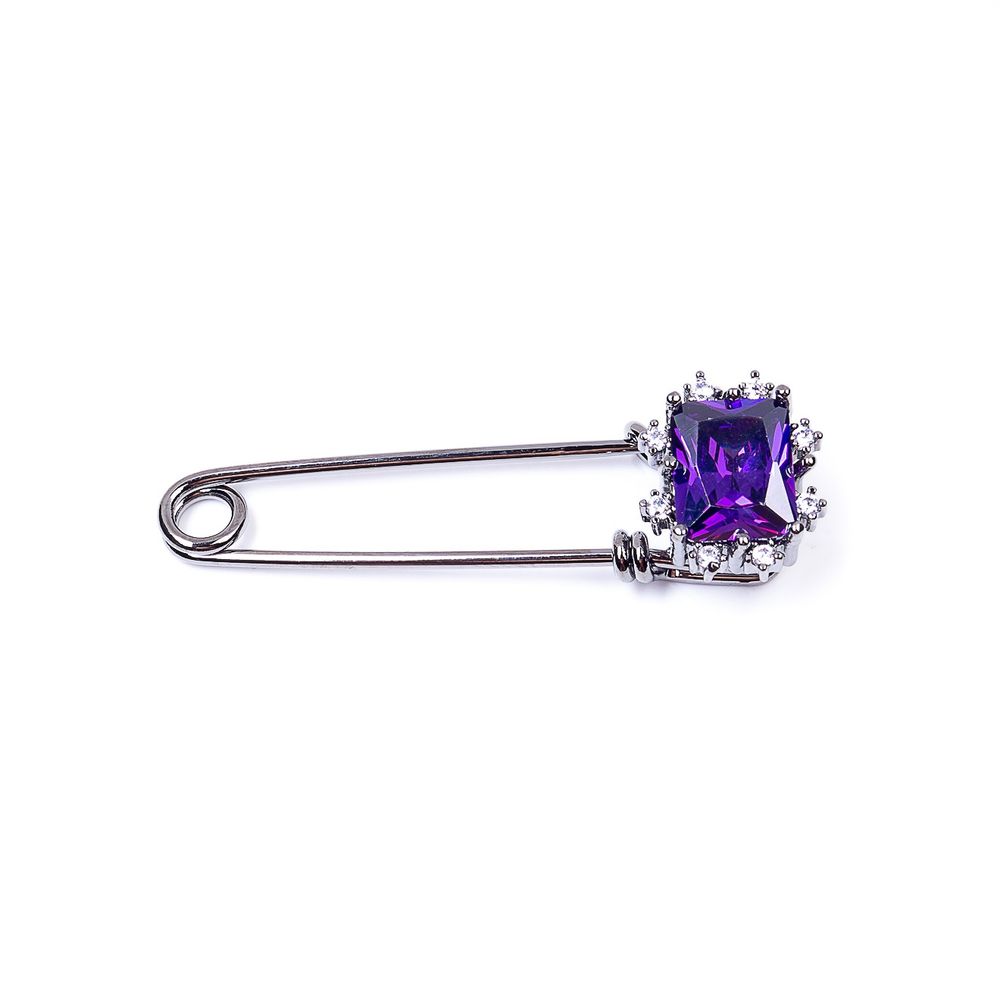 

Брошь из бижутерного сплава с swarovski Moon Paris MoS-22.03-047, MoS-22.03-047