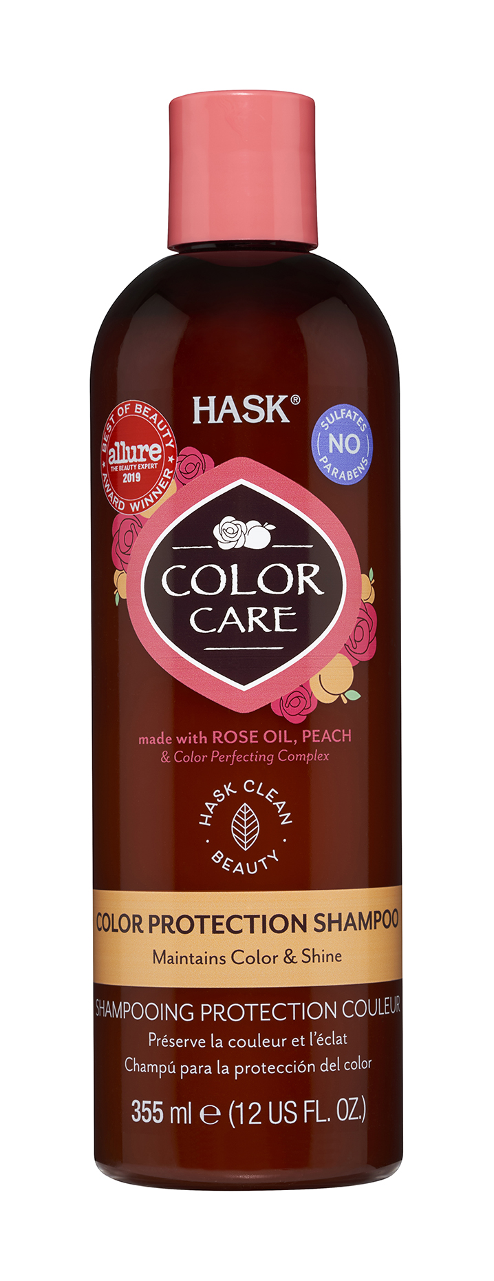 фото Шампунь для защиты цвета окрашенных волос hask color care protection shampoo, 355 мл