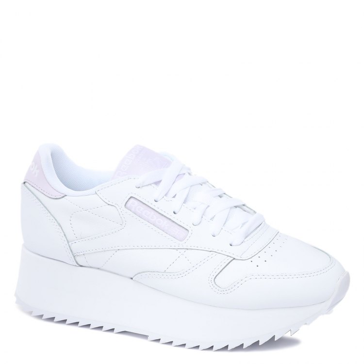 фото Кроссовки женские reebok cl lthr double белые 39 eu